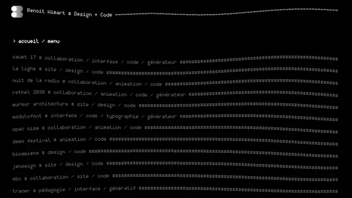 Benoît Wimart - web design & graphisme